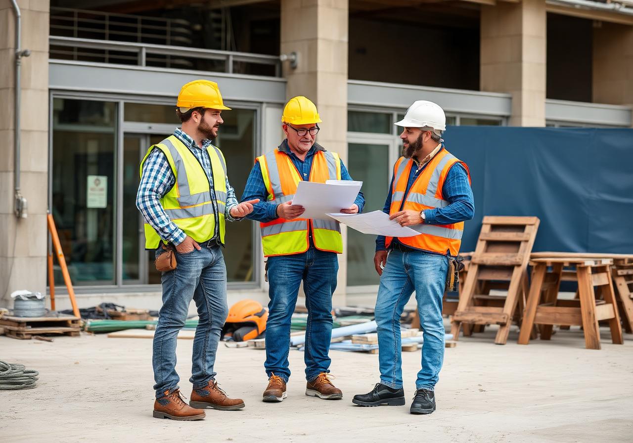 Equipo de obra de FDF Energía Renovable